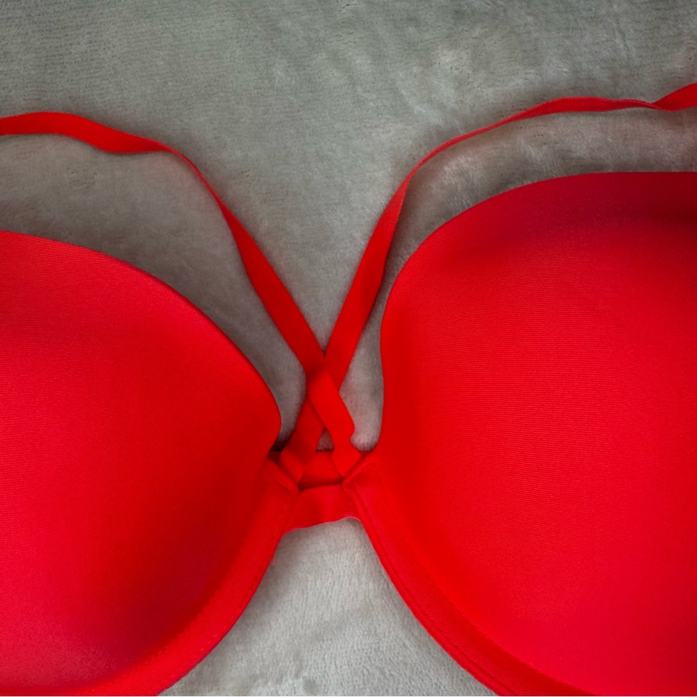 NEW Victoria’s Secret Bright Orange Strappy Bra - Picture 8 of 16